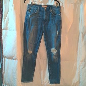 Barely Worn 7 For All Mankind Luxe Vintage High Waist Ankle Skinny Jeans, S. 30
